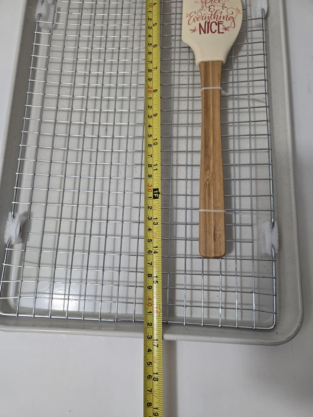 Cream Pumpkin Spice Silicone Spatula with Wood Handle